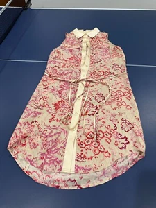 ANTHROPOLOGIE BURNING TORCH SILK FLORAL SLEEVELESS FLORAL DRESS SIZE P (PETITE) - Picture 1 of 5