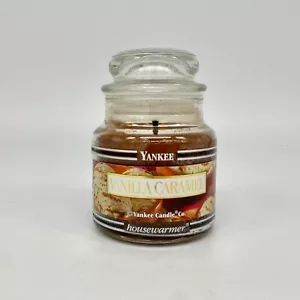 Rare Yankee Candle Black Band Label Vanilla Caramel 3.7 oz Housewarmer - Picture 1 of 5