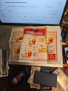 Rare Vintage Mcdonalds Diner Concept Menu Restaurant - Bild 1 von 6