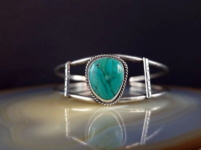 Armreif Silber Türkis Indianer Sterling Armspange USA Handarbeit - zeitlos schön - Bild 1 von 4