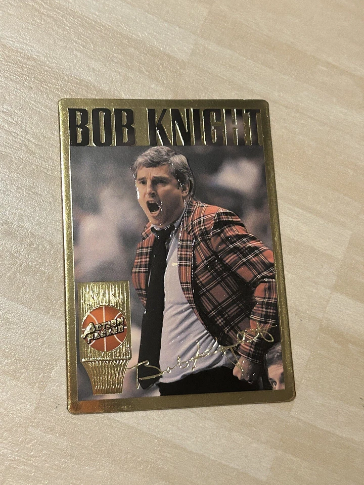 1994-95 Action Packed Basketball Hall of Fame - Bob Knight #12G Gold (RC) - Image 1 of 1