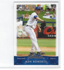 2014 Tulsa Drillers (Double A-Colorado Rockies) Ken Roberts