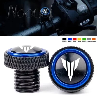 For Yamaha MT09 SP MT07 MT10 MT25 FZ09/07 MT-07 CNC Mirror Hole Plug Screws Bolt - Image 1 of 4