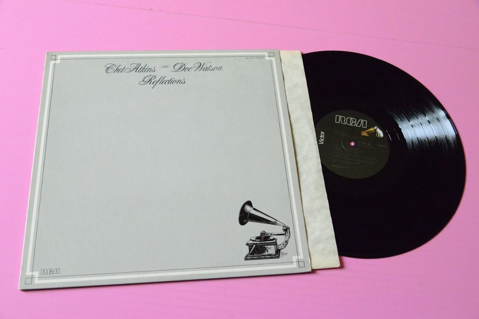 Chet Atkins Doc Watson LP Reflections US Press EX That Folk - Image 1 of 1