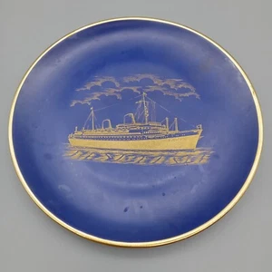SS EUROPA North German Lloyd Souvenir 7.5" Plate Porcelain Bavaria Germany - Picture 1 of 5