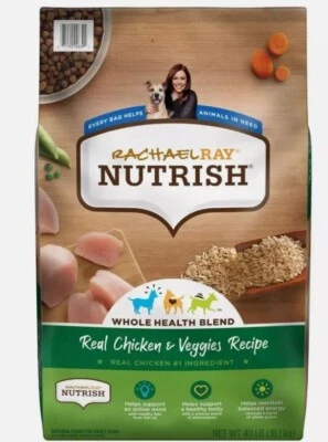 Rachael Ray Nutrish Chicken and Veggies Recipe Dry Dog Food - 40lbs - Image 1 of 4