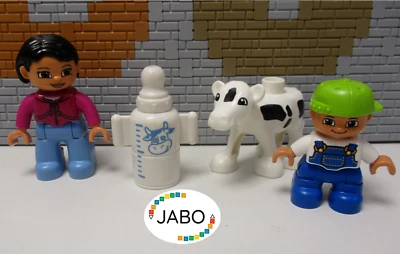 (G15/6) LEGO Duplo bebé ternero con biberón mamá e hijo Foto 1 de 4