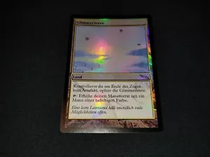 MTG 1x Mirrodin rare land NM- German FOIL Glimmervoid ships w/ tracking - Picture 1 of 2