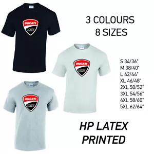 Ducati Corse Mens Cotton T-Shirt 3 colours 8 sizes Available Printed - Picture 1 of 7