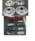ROVER MG ZR160 ZS180 BRAKE DISC DRILLED GROOVED MINTEX BRAKE PAD FRONT REAR