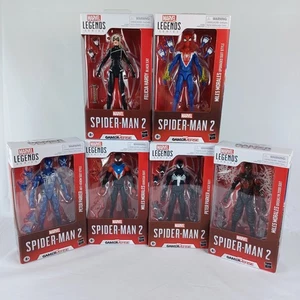 2025 Marvel GamerVerse SPIDER-MAN 2 Legends 6" Scale Hasbro Figures (Set of 6pc) - Picture 1 of 15