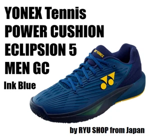 YONEX Tennis Shoes POWER CUSHION ECLIPSION 5 Men GC SHTE5MGC 113 Ink Blue - Picture 1 of 5