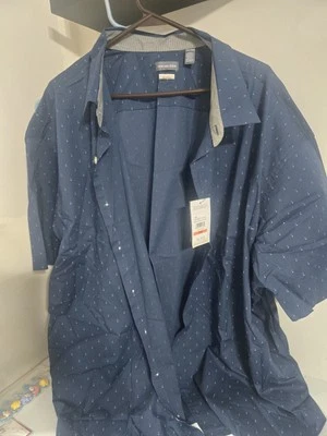 Van Heusen Button Up Dot Print 2xlB - Image 1 of 2