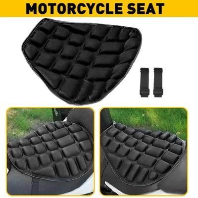 Cojín de asiento de gel para motocicleta cómodo amortiguador cubierta transpirable alivio de presión Foto 1 de 4