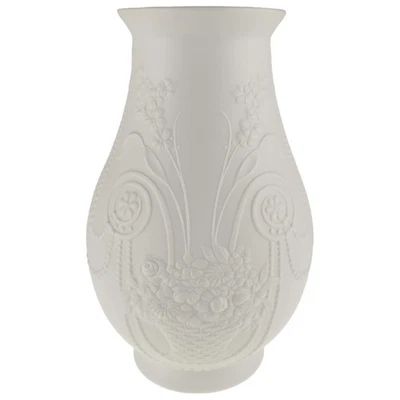 Vase D 13,5 cm H 21 AK Kaiser weiß M.Frey Porzellan Bisquitporzellan - Bild 1 von 4