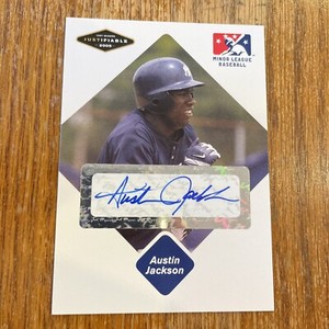 Austin Jackson Signed 2005 Justifiable #43 Card Detroit Tigers Auto AUTOGRAPH