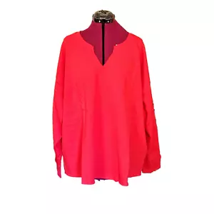 Torrid Relaxed Fit Cozy Fleece Notch Neck Drop Shoulder Sweatshirt Crop Size 3X - Picture 1 of 7