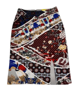 Maeve Anthropologie Vannia asiatischer Stretch-Middie-Bleistiftrock Damengröße Medium " - Bild 1 von 14
