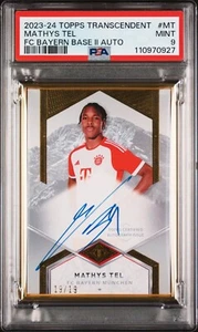 Topps Transcendent Mathys Tel /19 On Card Auto PSA 9 MINT POP2 #BAYA-MT - Picture 1 of 2