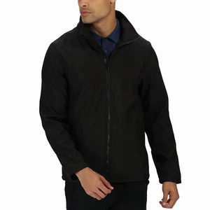 Regatta Professional Mens Ablaze Printable Outdoor Softshell Jacket - Black - Picture 1 of 4