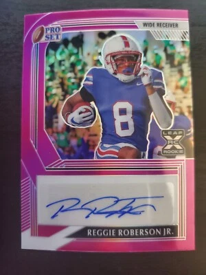 Reggie Roberson Jr. 2022 Leaf Pro Set Rookie Autograph Pink #1/25 - Image 1 of 2