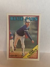 1988 O-Pee-Chee OPC Blank Back - JIM CLANCY