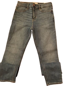 NWT A&F ABERCROMBIE FITCH LIGHT WASH JEANS JEGGINGS Sz 13/14 ADJ WAIST - Picture 1 of 2