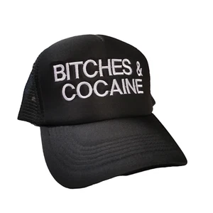 BIT*H & COCAINE - Funny Cap For Adult - Quality Embroidered - Custom Colour - Picture 1 of 1