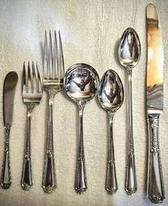 TOWLE LOUIS XIV Sterling Silver 7 piece place setting All 270 Gram's  - Picture 1 of 3