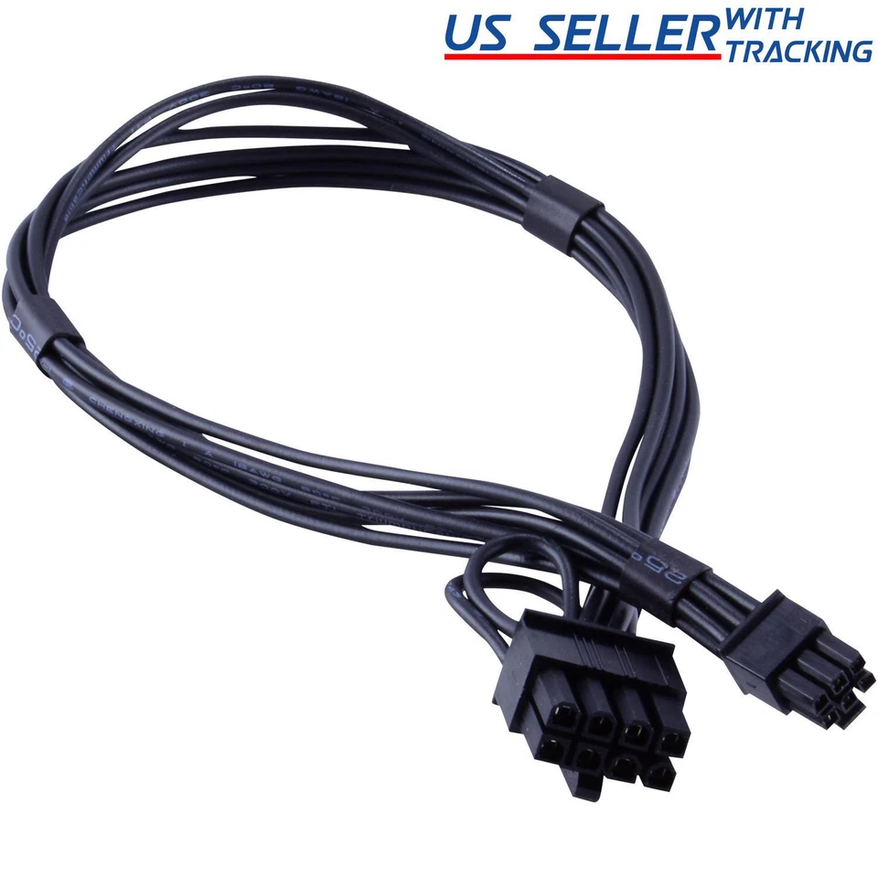 Mini 6-pin to 8-pin PCIe PCI-e Video Card Power Cable for Apple Mac Pro Tower - Image 1 of 1