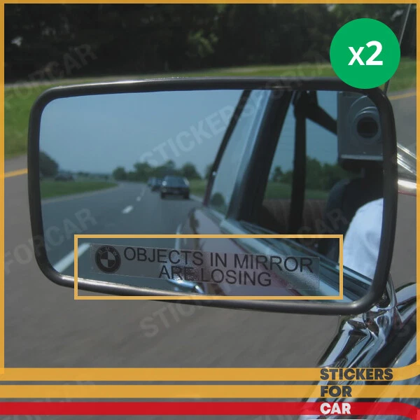 BMW 2002 1600 Objects In Mirror Vinyl Decal Sticker - Image 1 of 1