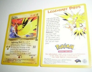 POKEMON CARD ZAPDOS LEGENDARY BIRDS BLACK STAR PROMO No. 23 - Foto 1 di 5