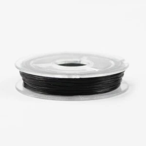 Bobine de fil Nylon Elastique 0,8mm Noir environ 10m creation bijoux, Bracelet - Picture 1 of 1