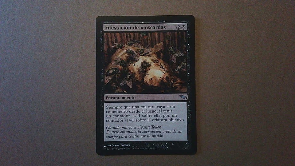 MTG Non-English Singles - Blowfly Inestation - Spanish, Shadowmoor, Uncommon - Image 1 of 2