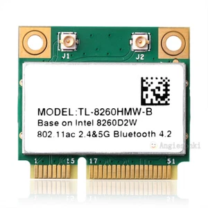 802.11AC 2.4G/5Ghz Dual Band Wireless-AC 8260 Mini PCI-E WiFi Card Bluetooth 4.2 - Picture 1 of 5