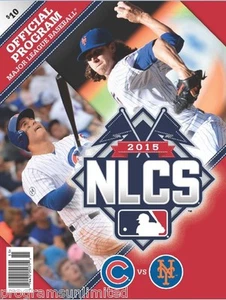 2015 CUBS METS NATIONAL LEAGUE CHAMPIONSHIP PROGRAM HARVEY BACK COVER NLCS 7238 - Picture 1 of 2