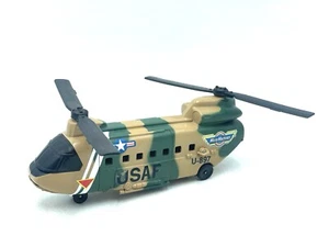 GALOOB MICRO MACHINES MILITARY CHINOOK HELICOPTER 1989 TRANSPORT CHOPPER USAP BD - Bild 1 von 5