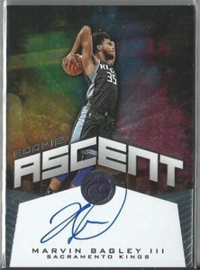 Marvin Bagley III 2018-19 Chronicles Rookie Ascent Autograph 03/99 On Card