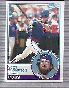 1983 Topps Baseball Card #481 Scot Thompson