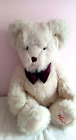 Hamleys Toy Shop Cream Beige Teddy Bear Soft Toy Wearing Maroon Bow Seeks Home