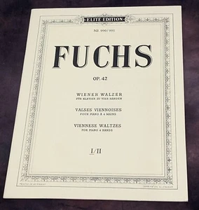 Fuchs Weiner Walzer Piano Sheet Music | Viennese Waltzes | Elite Edition - Picture 1 of 4