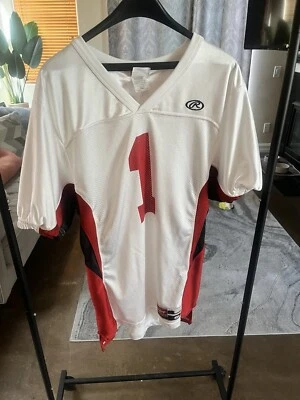 Camiseta de fútbol americano Rawlings Arkansas Razorbacks talla mediana Foto 1 de 4