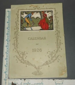 1926 Sam Glankoff Glanckopf Woodcut Calendar Missing December - Picture 1 of 9