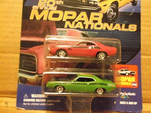 JOHNNY LIGHTNING 20TH MOPAR NATIONALS CUDA AND CHALLENGER - Picture 1 of 1