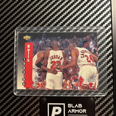 1993-94 Upper Deck Michael Jordan Chicago Bulls Team Checklist #213 HOF - Image 1 of 2