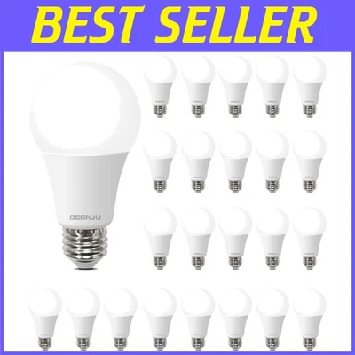Versatile 5000K Daylight LED Bulbs, 100W Equiv, 24 Pack - Image 1 of 4