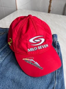 Vintage Cap Mild Seven Renault F1 Racing Car Men's 2005-06 Red Fernando Alonso - Picture 1 of 13