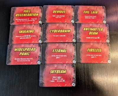 King Of Tokyo Dark Edition Official Game Replacement Pieces 10 Wickedness Tiles - Image 1 of 2