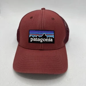 Sombrero de camionero Patagonia Fitz Roy Snapback rojo al aire libre senderismo Gorpcore malla trasera - Imagen 1 de 5