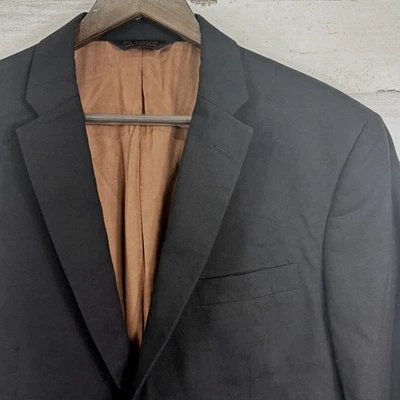 Jos A Bank Joseph Black 100% Wool Slim Fit Blazer Jacket Mens Size 42R - Image 1 of 4